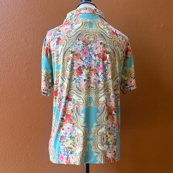 Johnny Was “Rivoray” Short Sleeve Floral Print Tee Small New Without Tags! - Picture 10 of 13